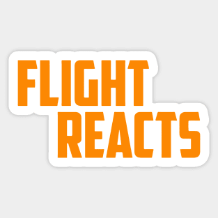 The flight Reacts Sticker